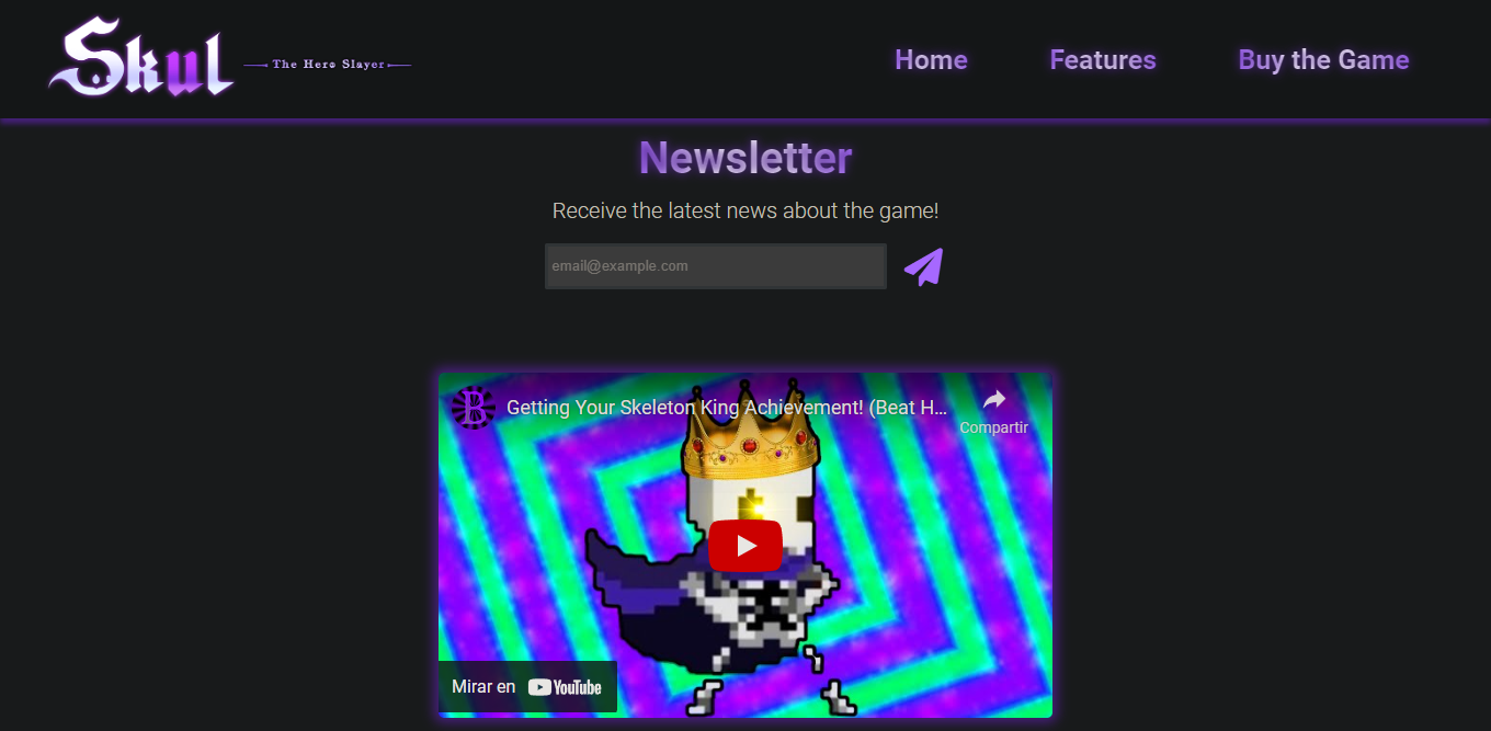 Project: Game Landing Page